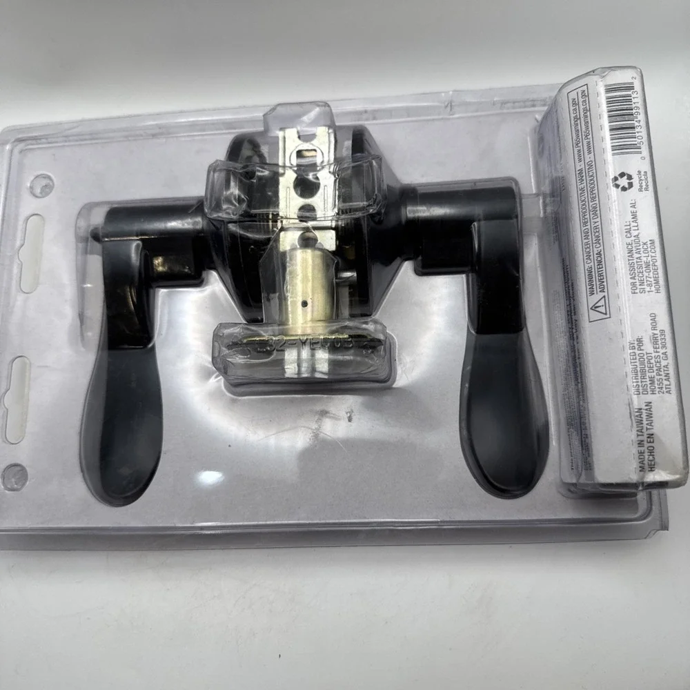 DEFIANT Locking Door Lever Knob Naples Collection Aged Bronze 2 Key 1001-509-904